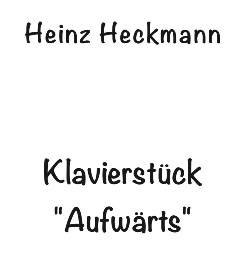 "Aufwärts" - Klavierstück