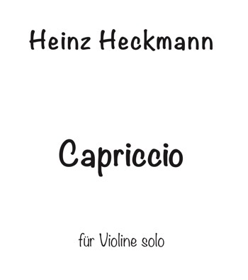 Capriccio für Violine solo